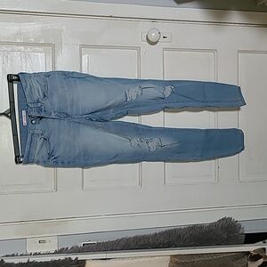 SO Light Blue Distressed High Rise Jeggings